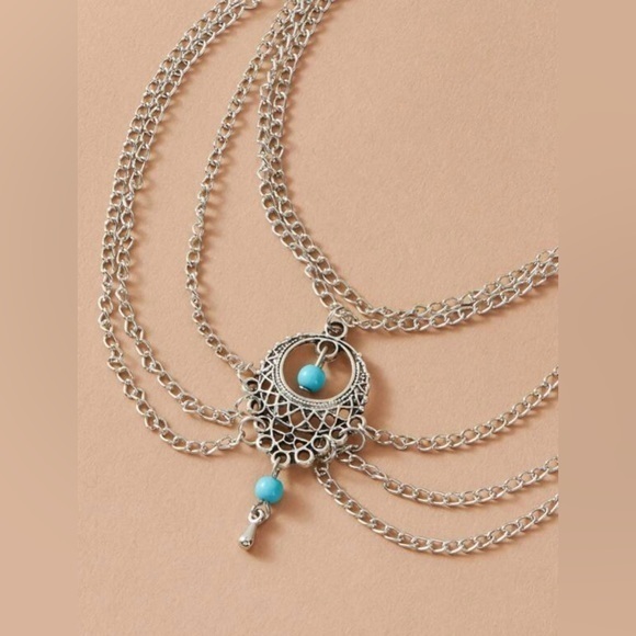 💋NWT Tribal BOHEMIAN Boho Charm Layered Anklet - Picture 3 of 4